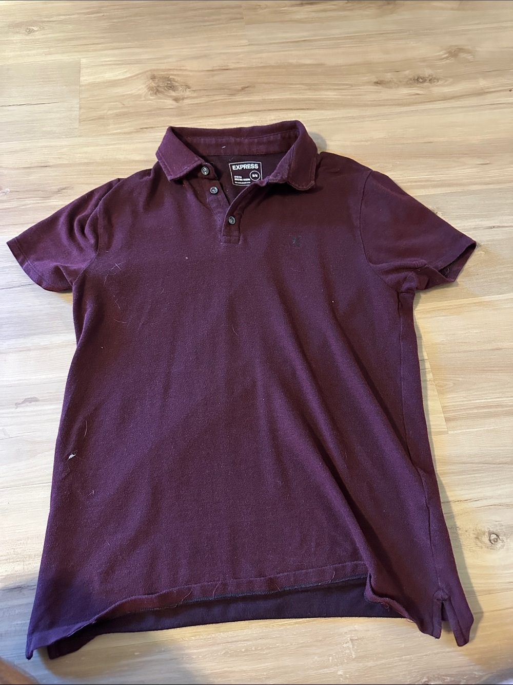 Express Men’s Polo Shirt in Deep Burgundy